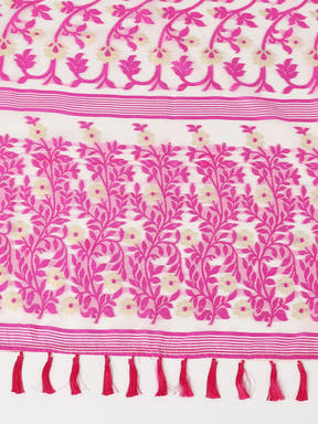  Dhakai Jamdani Cotton Silk Saree
