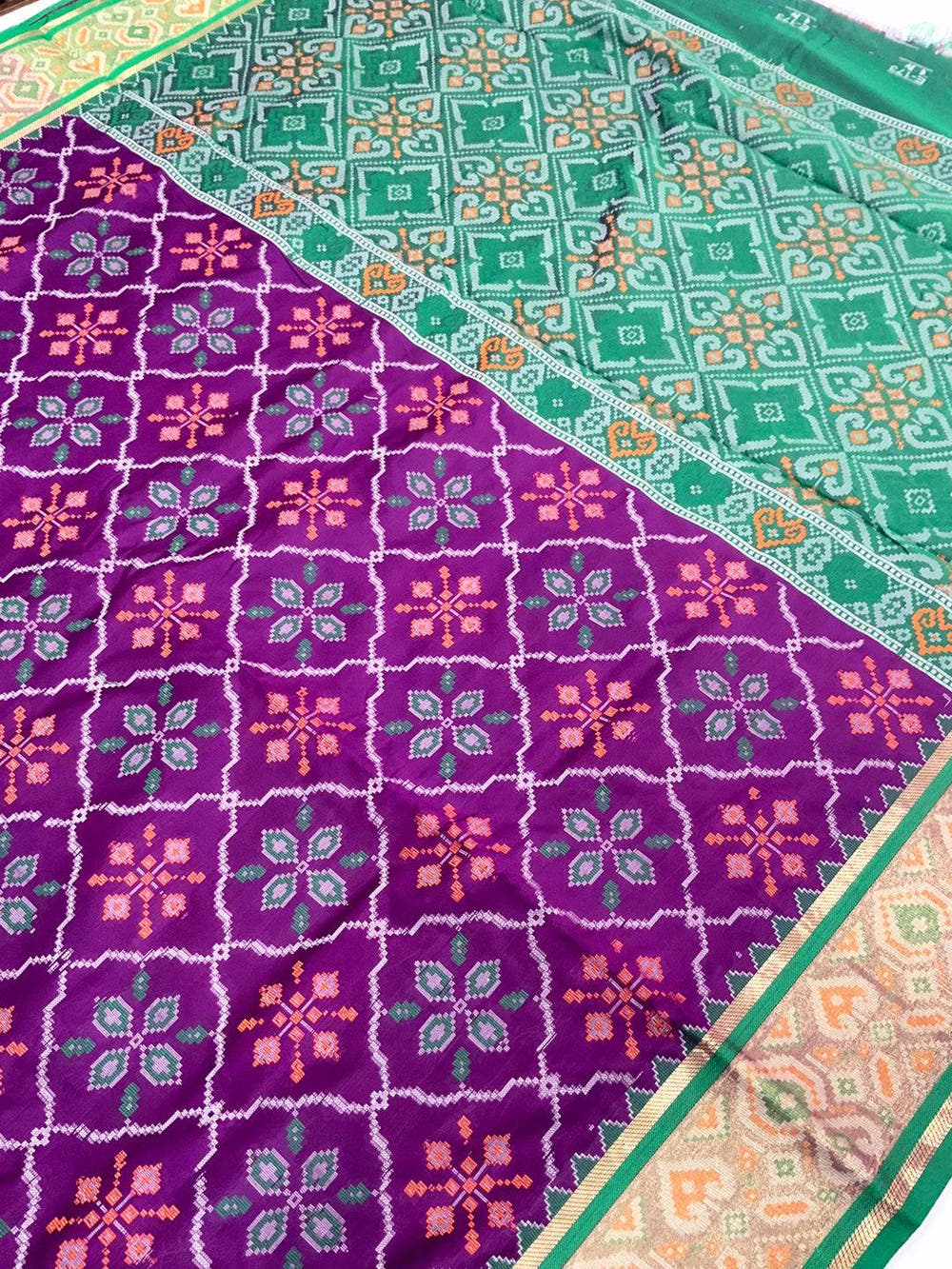 Stylish Pochampally Patola Silk Saree