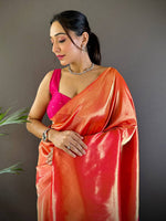 Red Elegance Kanjivaram Saree