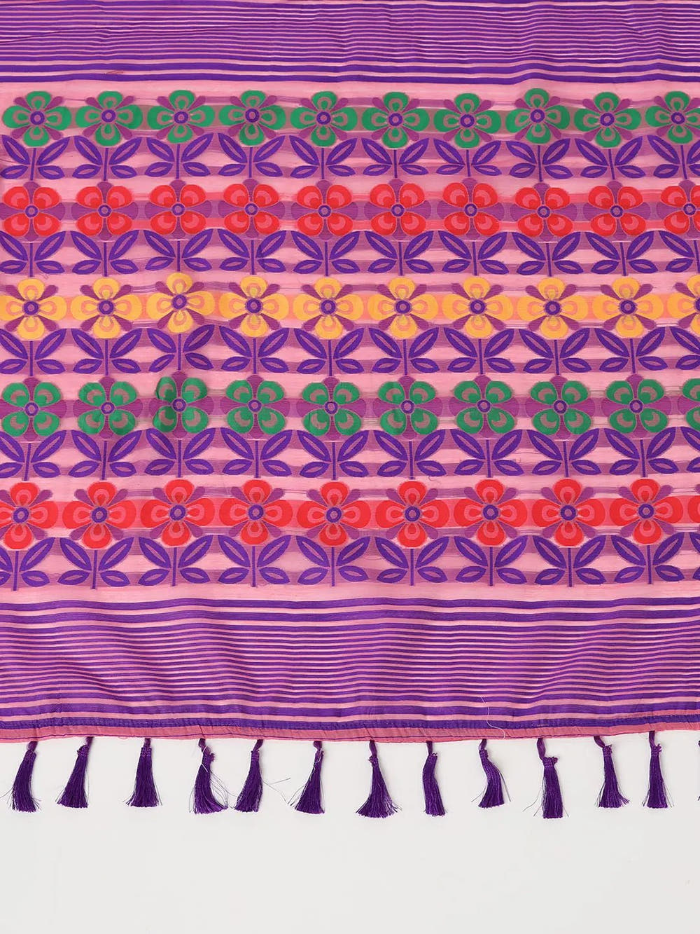  Dhakai Jamdani Cotton Silk Saree