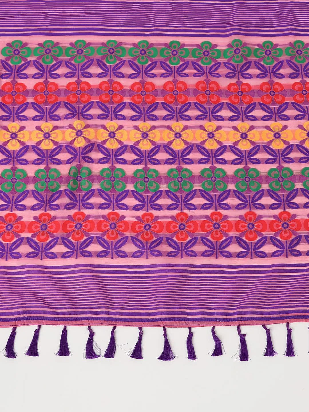  Dhakai Jamdani Cotton Silk Saree