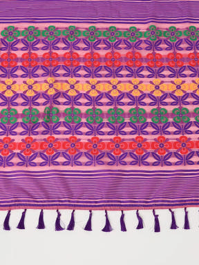  Dhakai Jamdani Cotton Silk Saree