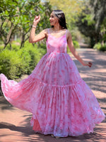 Blush Pink Batik Printed Dress