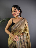 Opulent Soft Dola Silk Printed Saree