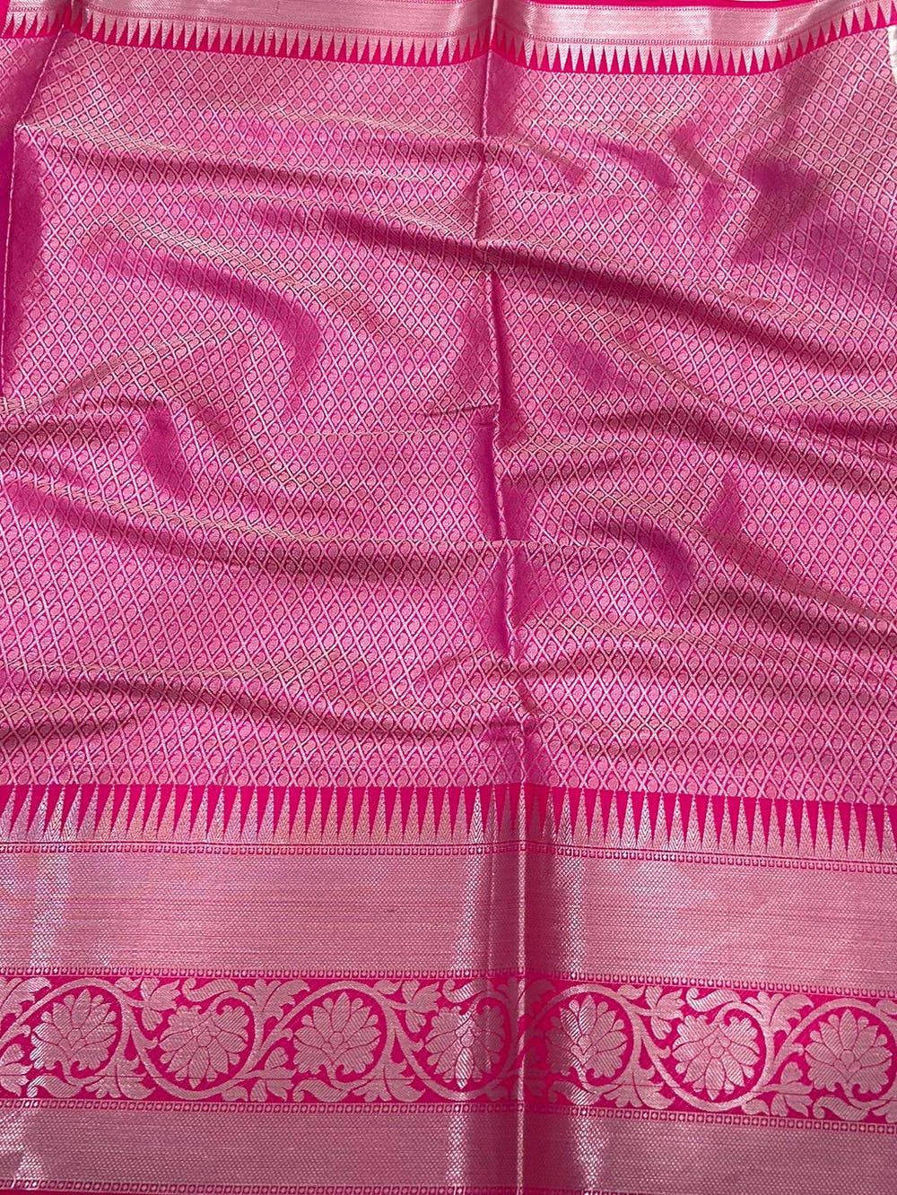 Elegant Cream Kora Tissue Saree