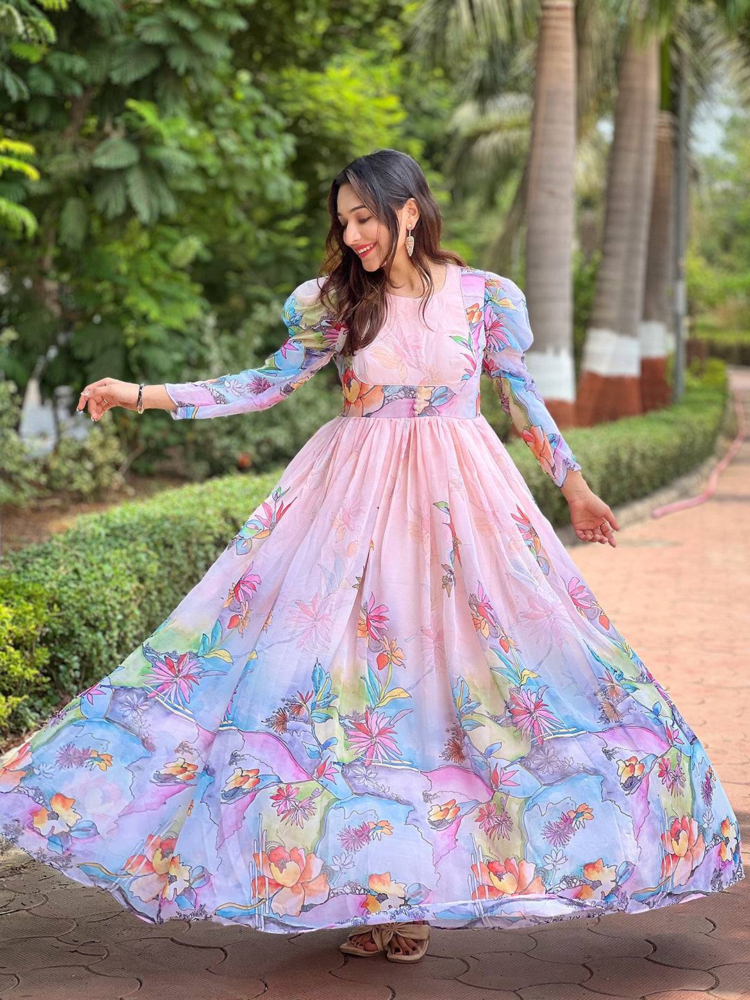 Sultry Floral Print Dress