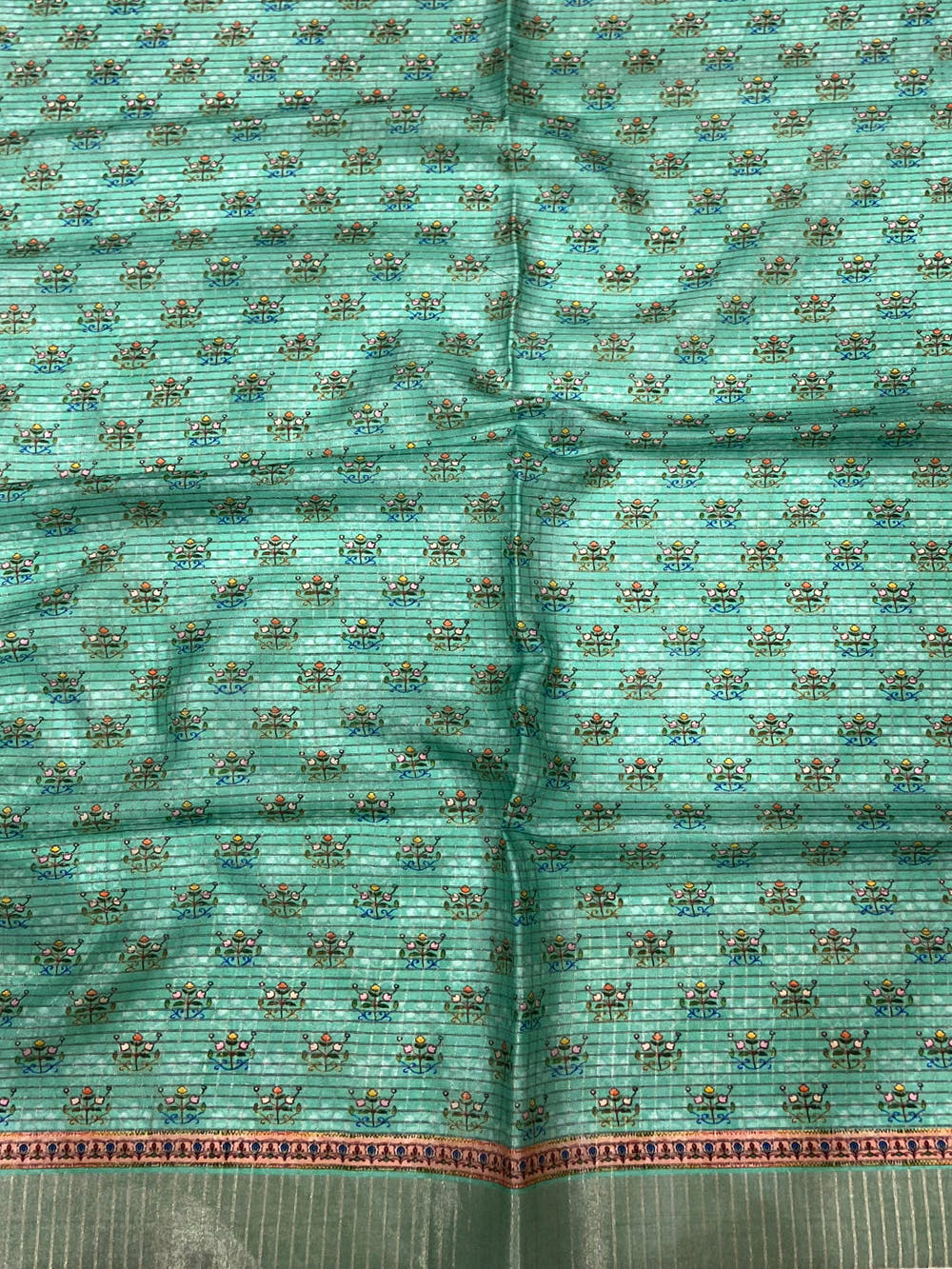 Radiant Sky Blue Soft Silk Digital Print Saree