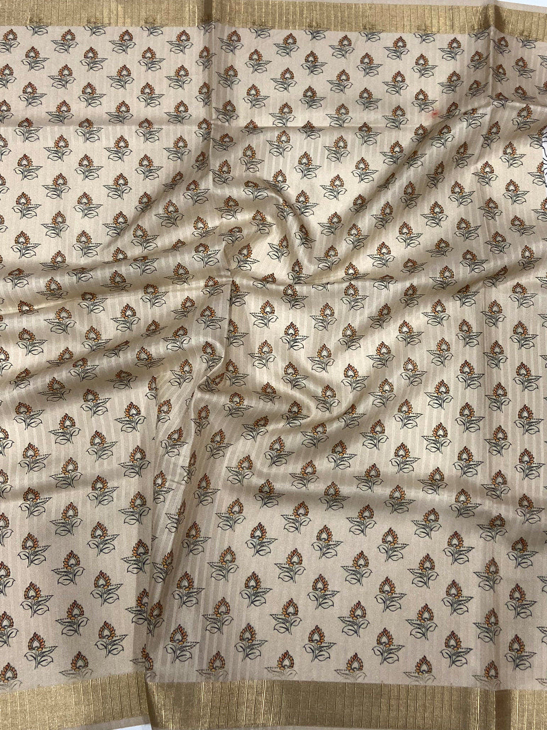Radiant Pen Kalamkari Soft Tissue Silk Saree