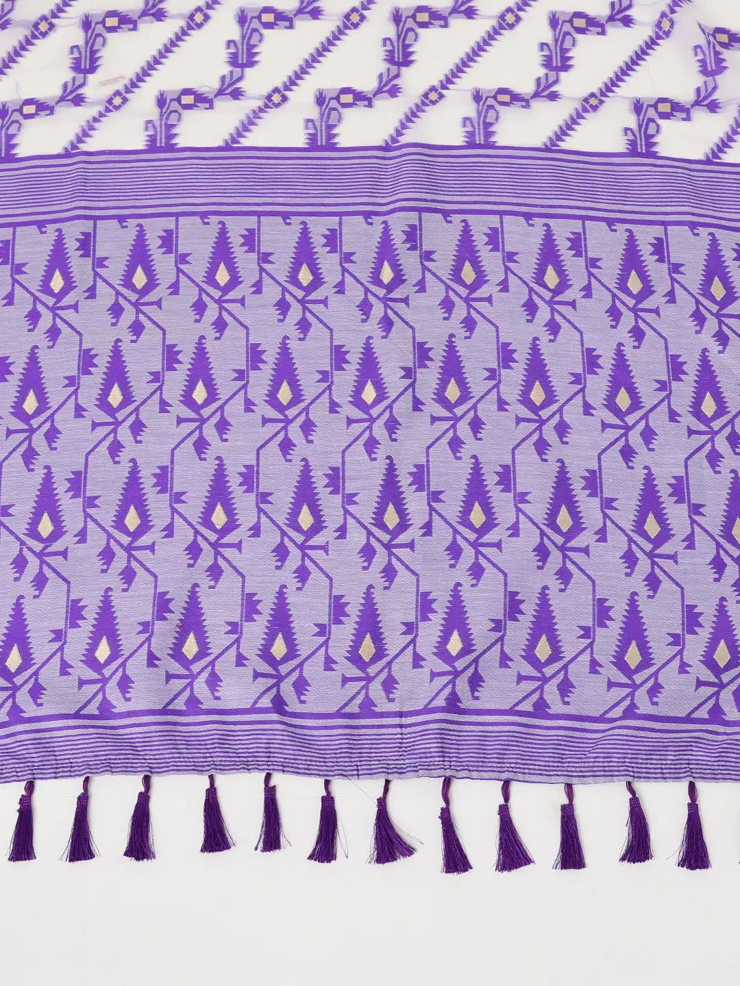  Dhakai Jamdani Cotton Silk Saree