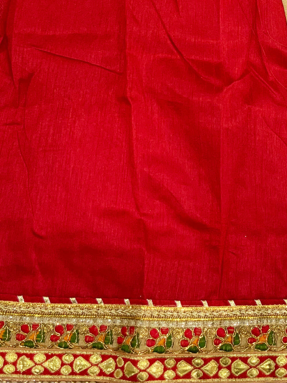 Designer Foil Work Bandhej Print Saree