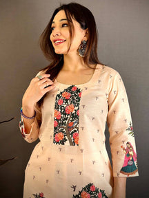 Royal  Mughal  Round  Neck  Kurti