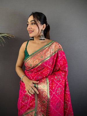 Majestic Pochampally Patola Silk Saree
