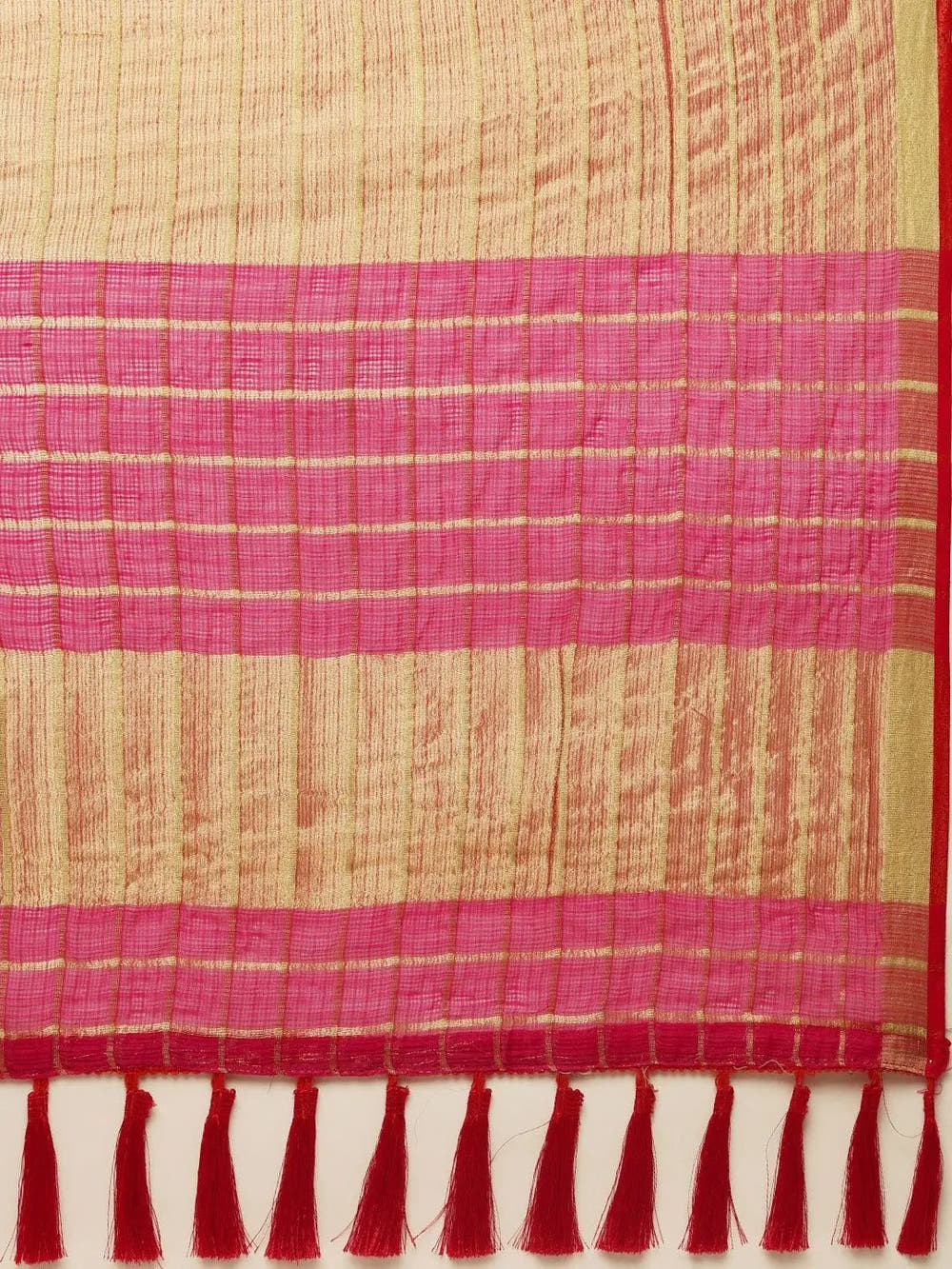 Exclusive Kota Doria Zari Butti Festive Wear Saree