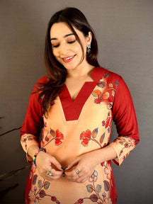 Heritage  Kalamkari  Mul  Kurti