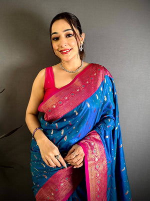 Heritage Dual Shade Kanjivaram Saree