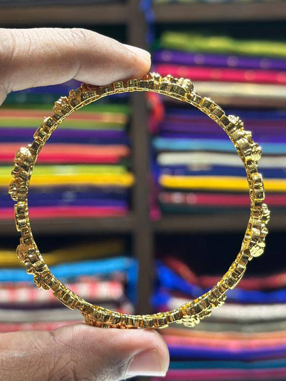 Antique  Gold  Heritage  Bangle