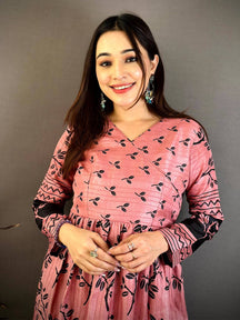 Classic Kota Doriya V Neck Style Kurti