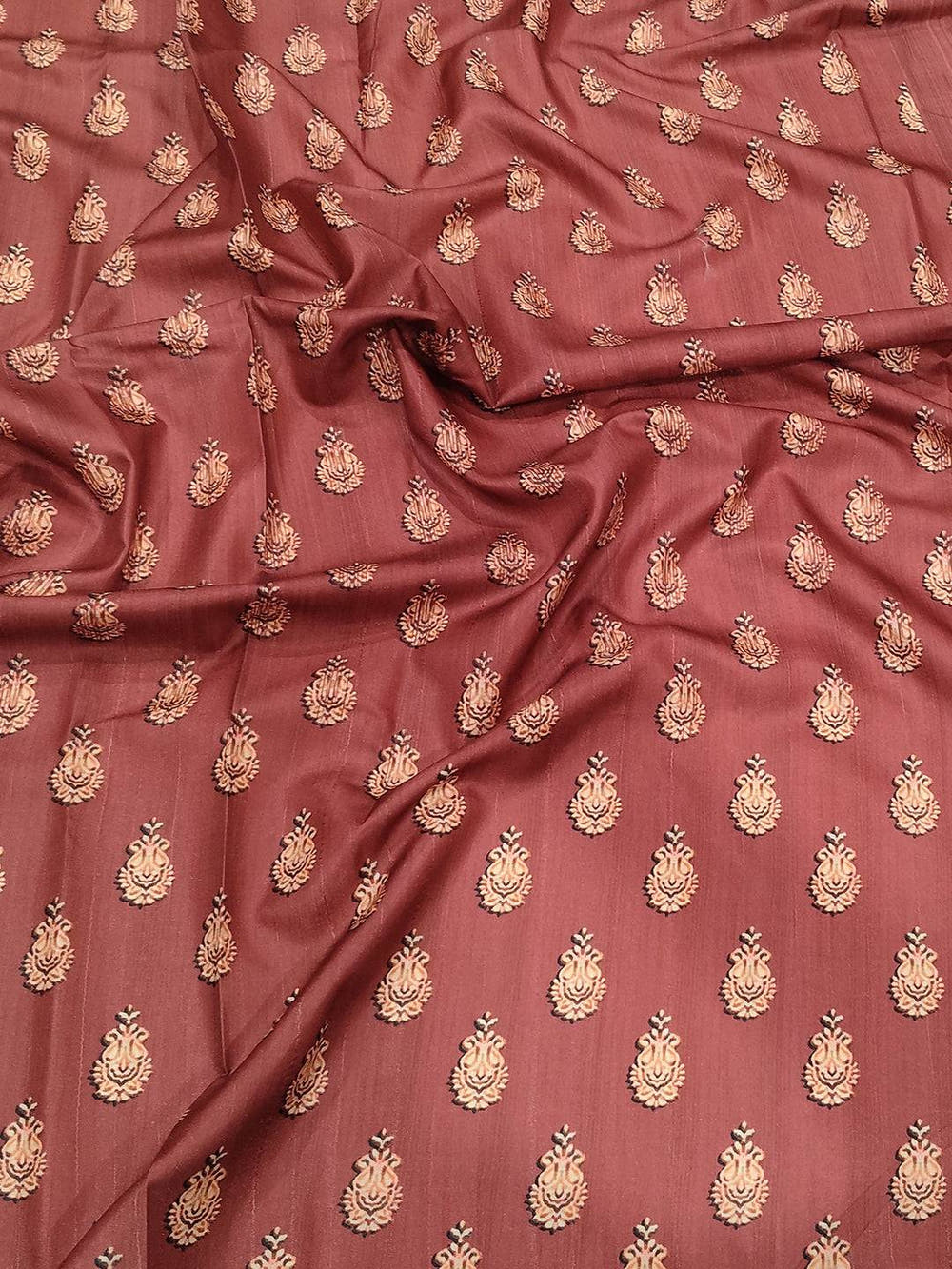 Maroon Kalamkari Digital Printed Saree