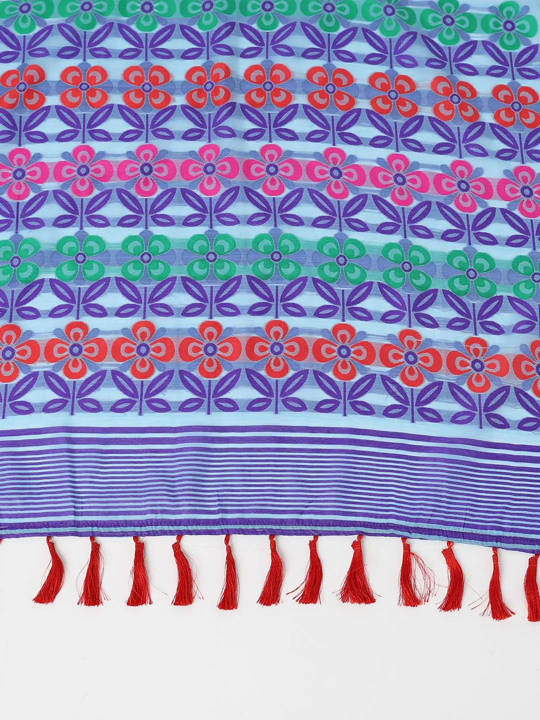 Dhakai Jamdani Light Weight Cotton Silk Saree