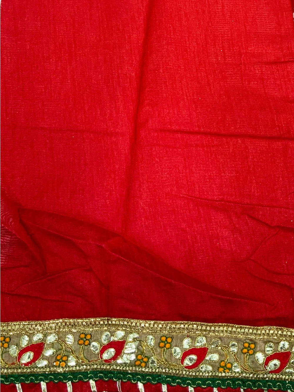Opulent Bandhej Foil Chiffon Saree