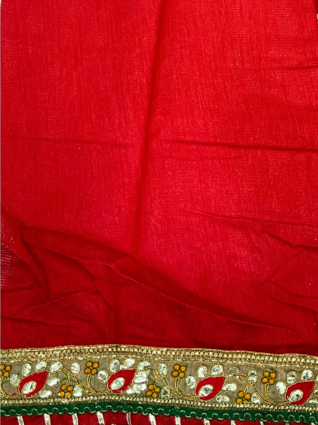 Opulent Bandhej Foil Chiffon Saree