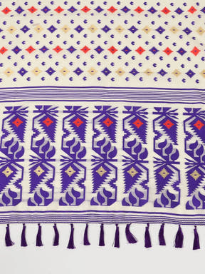  Dhakai Jamdani Cotton Silk Saree