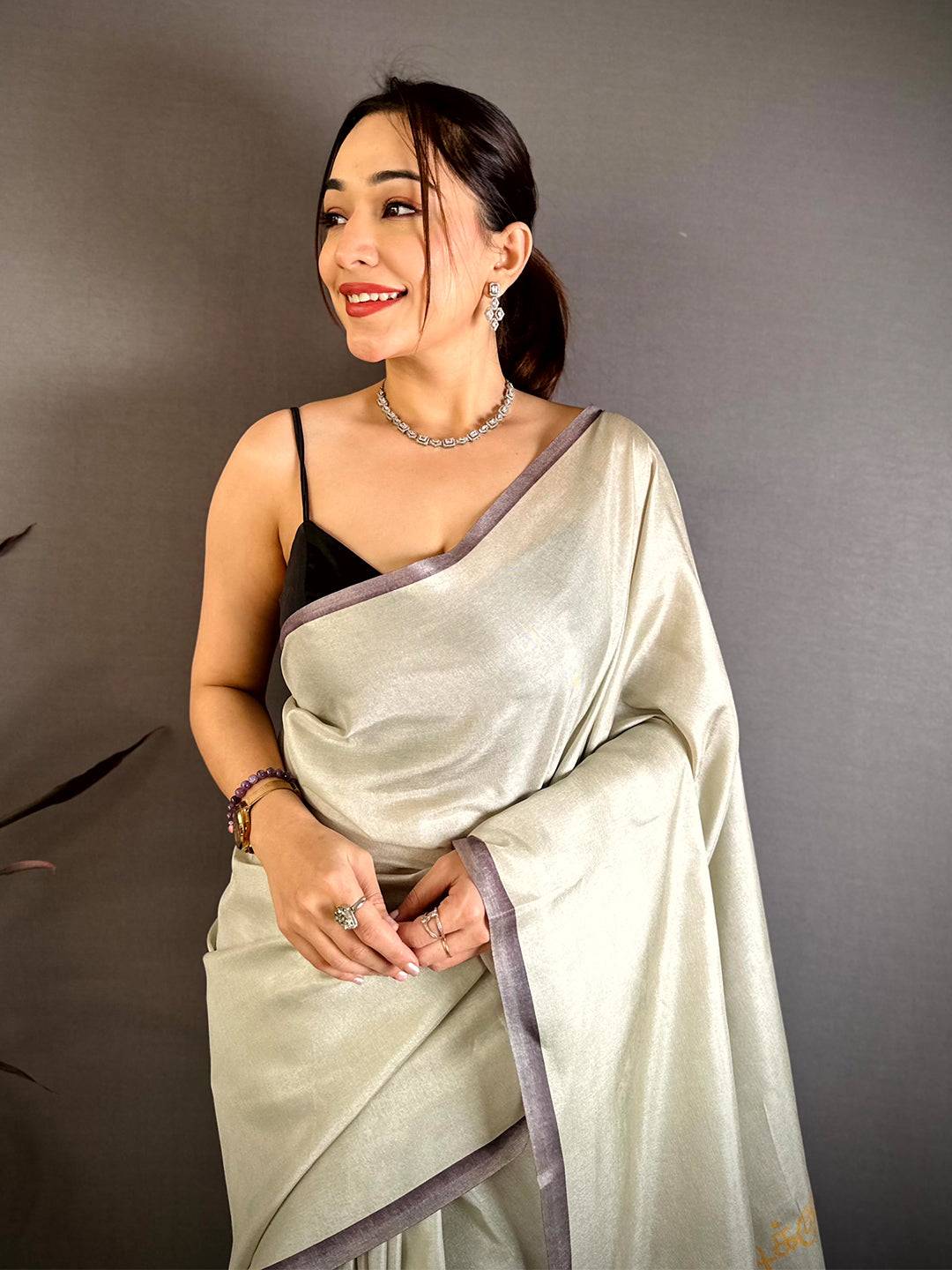 Radiant Tamil Cultural Icons Digital Print saree