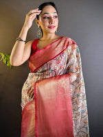 Kalamkari Bloom Kota Doriya Saree