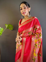 Opulent Rettapet Banarasi Silk Saree