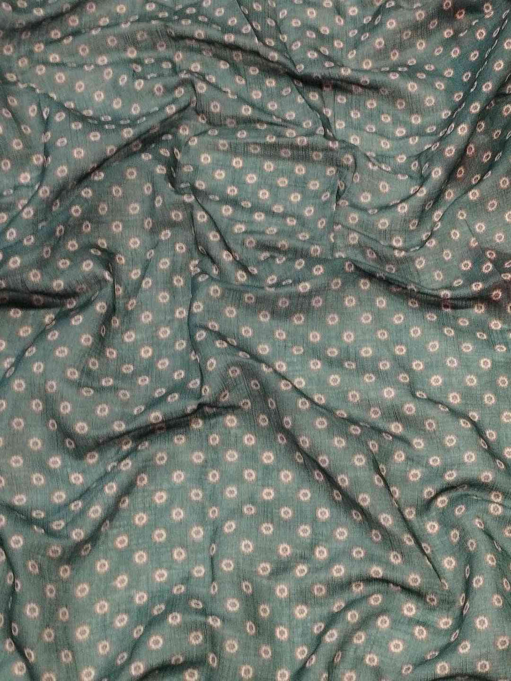 Gajari Colour Ikkat Print Saree With kalamkari Block Print Design