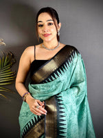 Graceful Kalamkari Dola Silk Saree