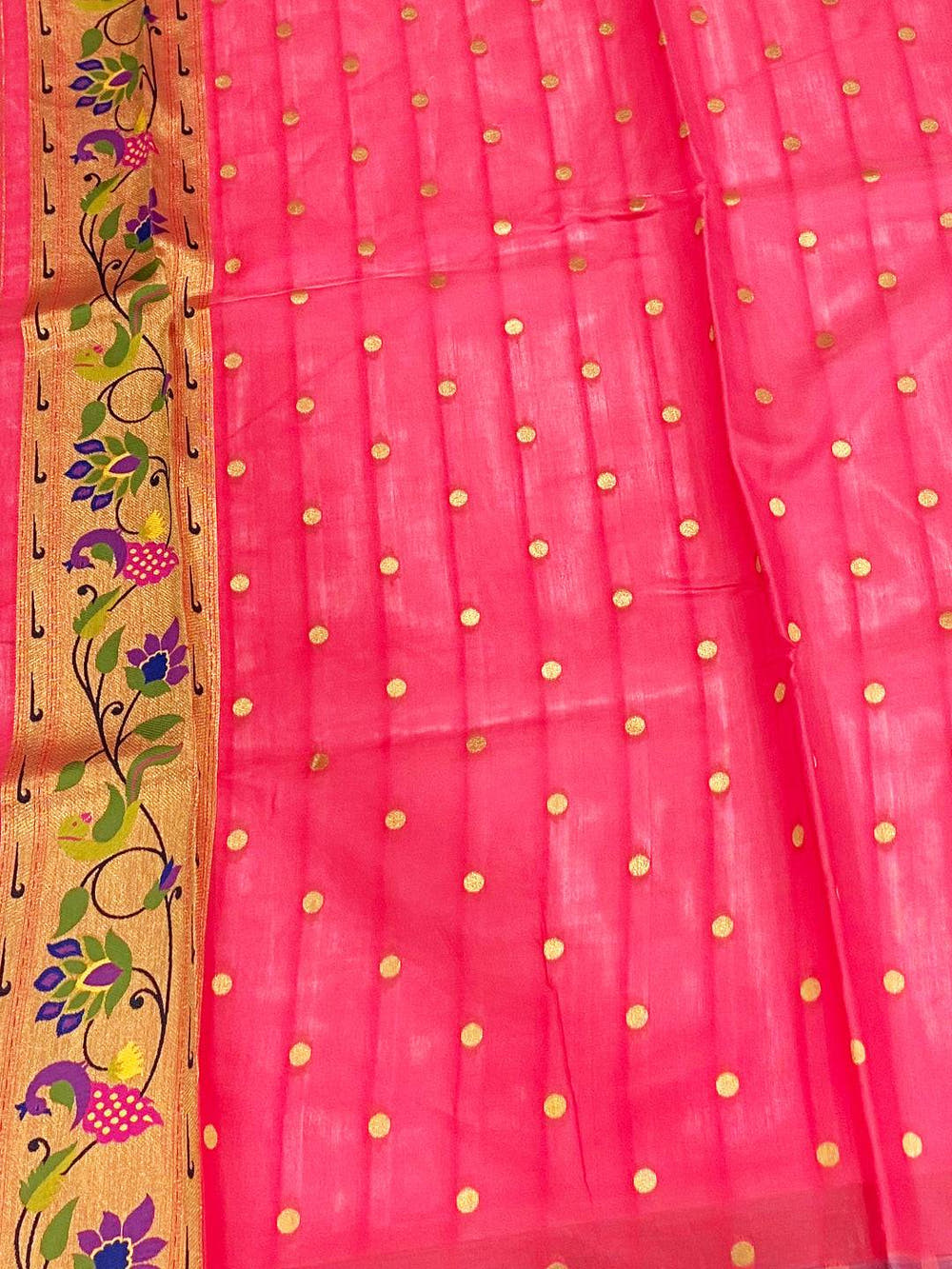 Radiant Sky Blue Paithani Pallu Digital Print Saree