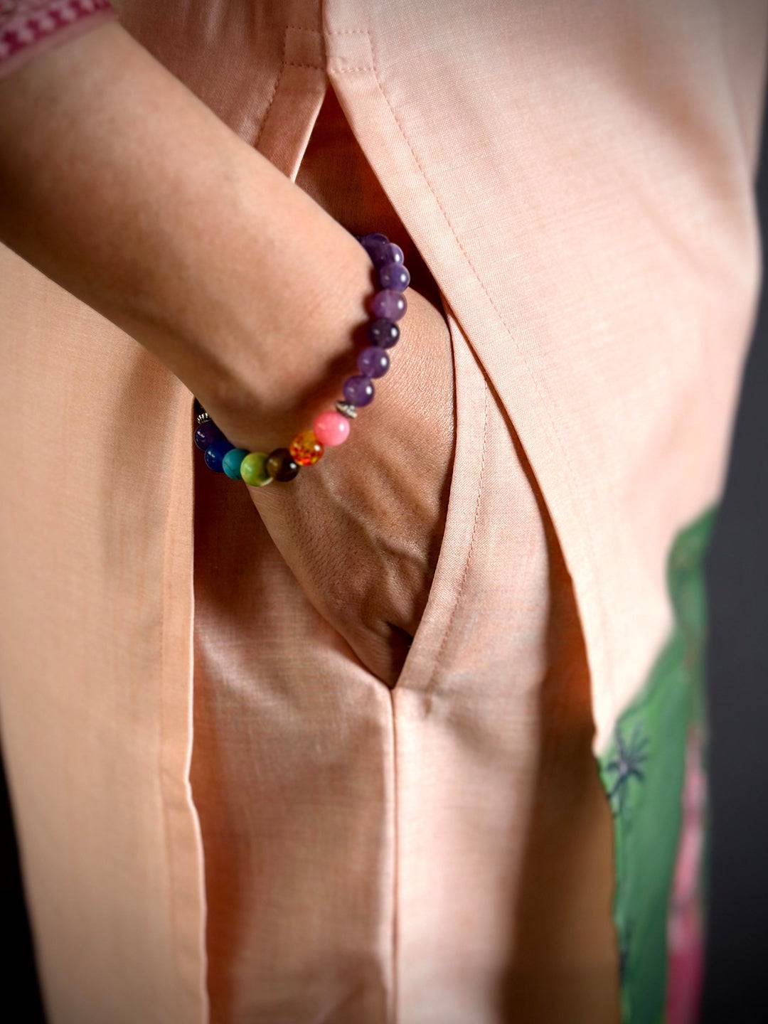 Pichwai  Diamond  Neck   Kurti