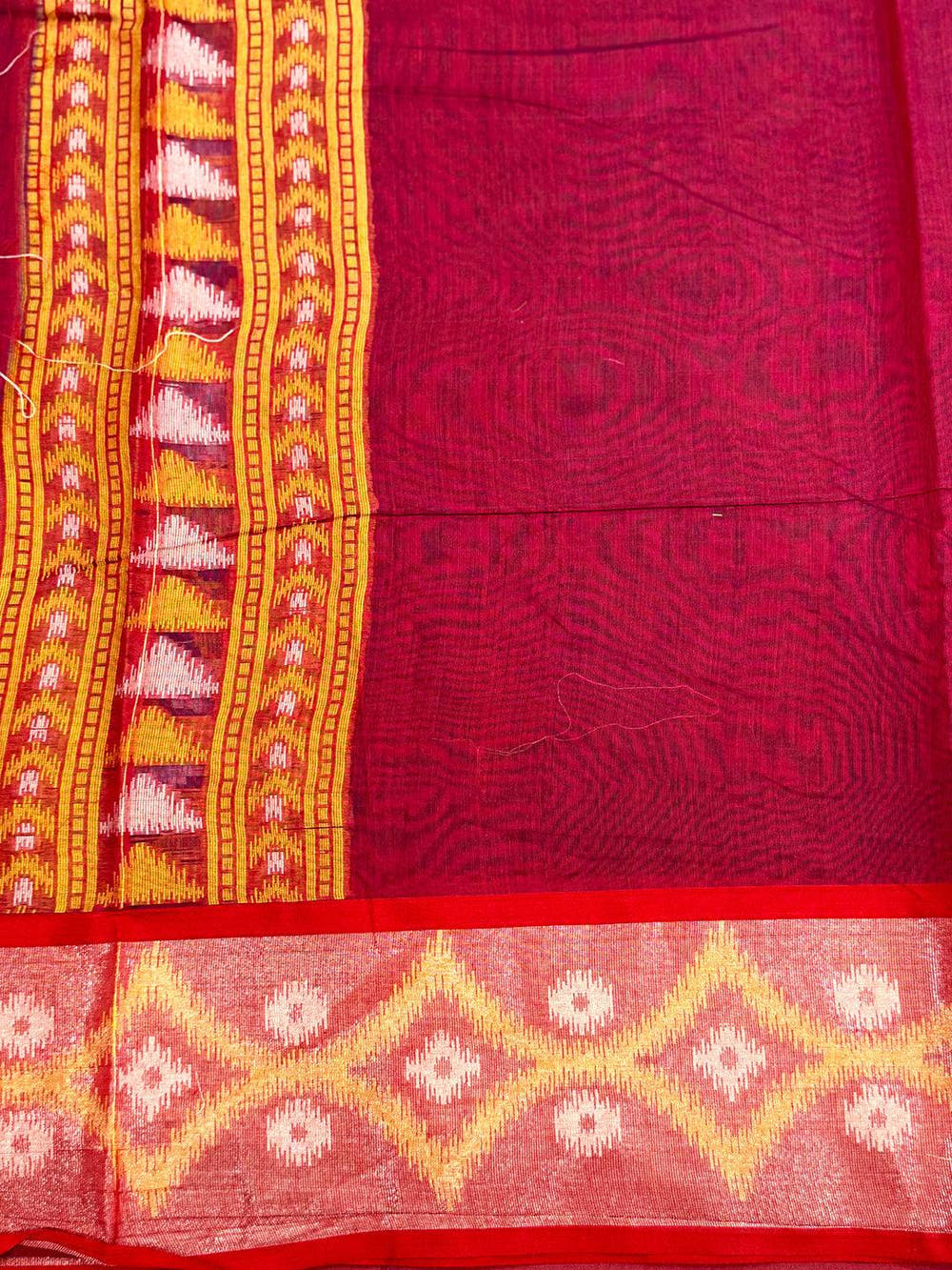 Multi Temple Ikkat Soft Silk Saree