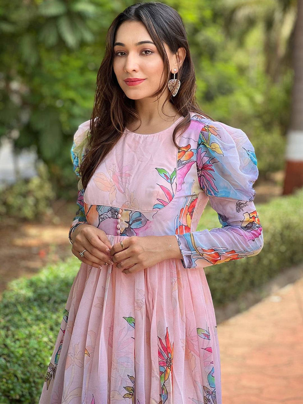 Sultry Floral Print Dress