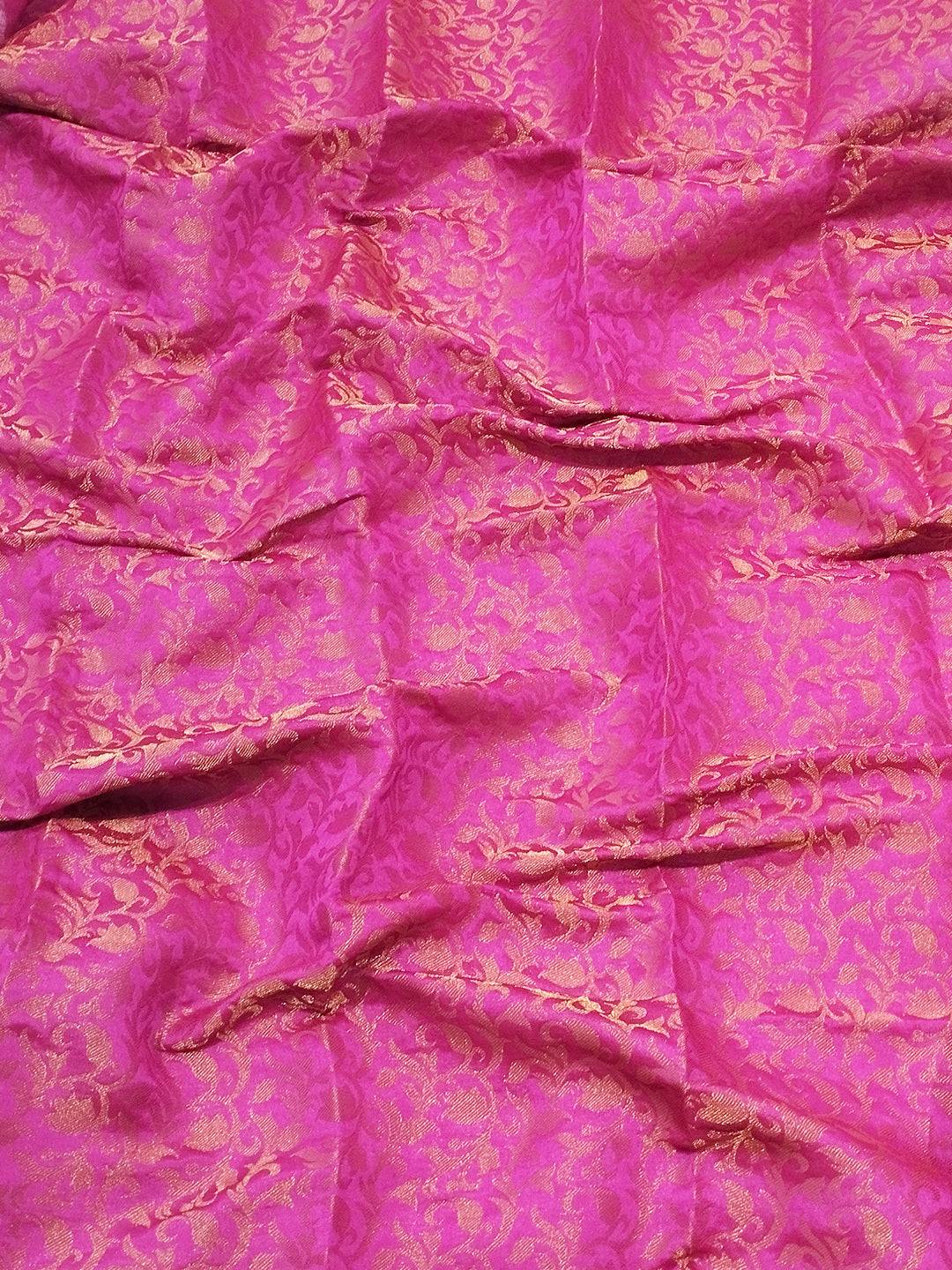 Mustard Colour Kanjivaram Aura Soft Silk Saree With Broced Zari Blouse