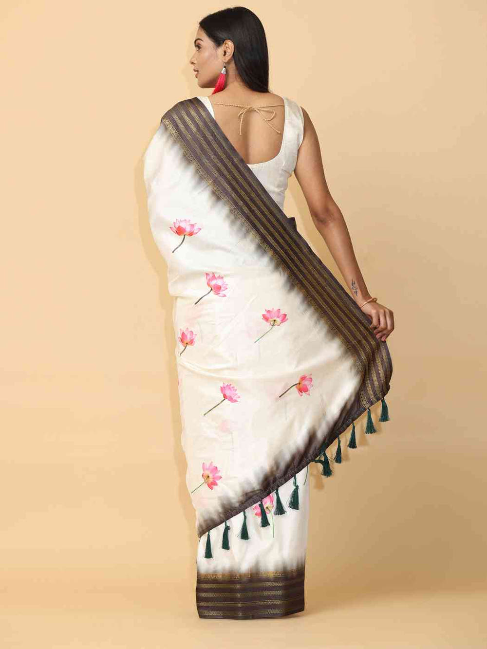  Soft Silk Pichwai Kalamkari Saree for Party Wear