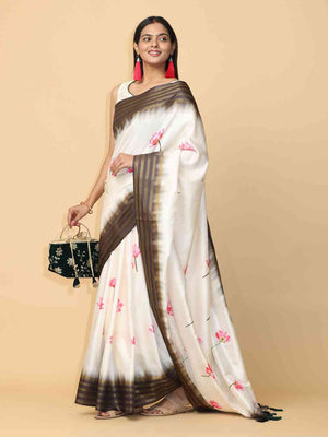  Soft Silk Pichwai Kalamkari Saree for Party Wear