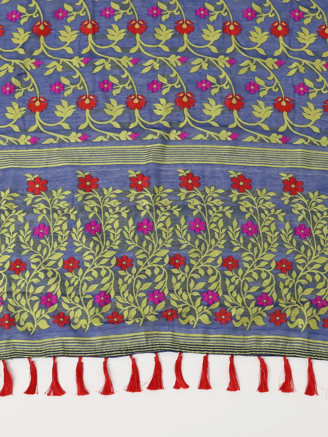  Dhakai Jamdani Cotton Silk Saree