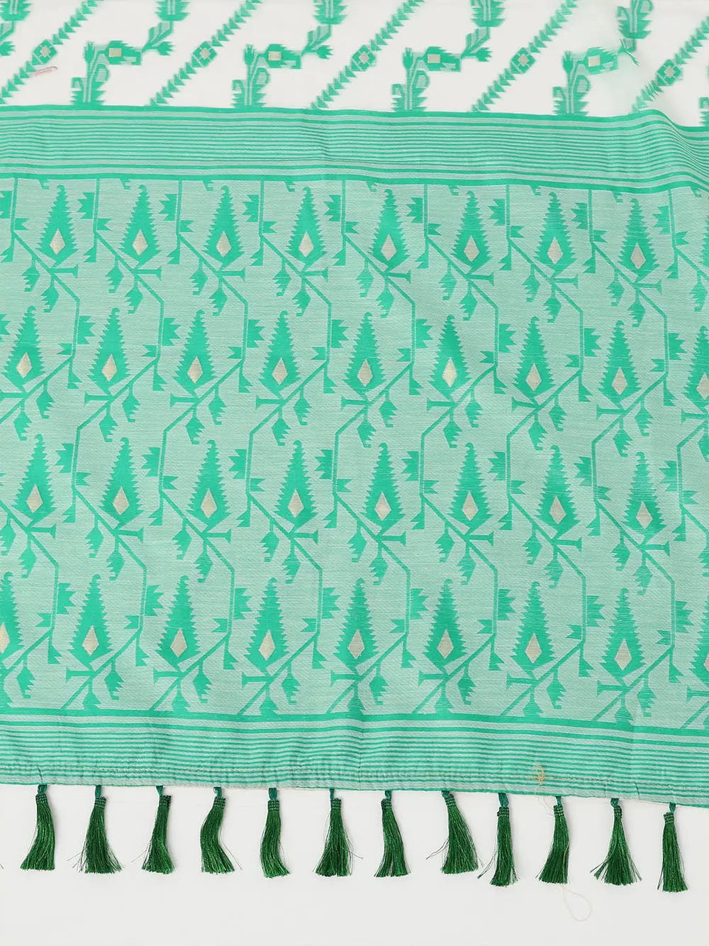  Dhakai Jamdani Cotton Silk Saree