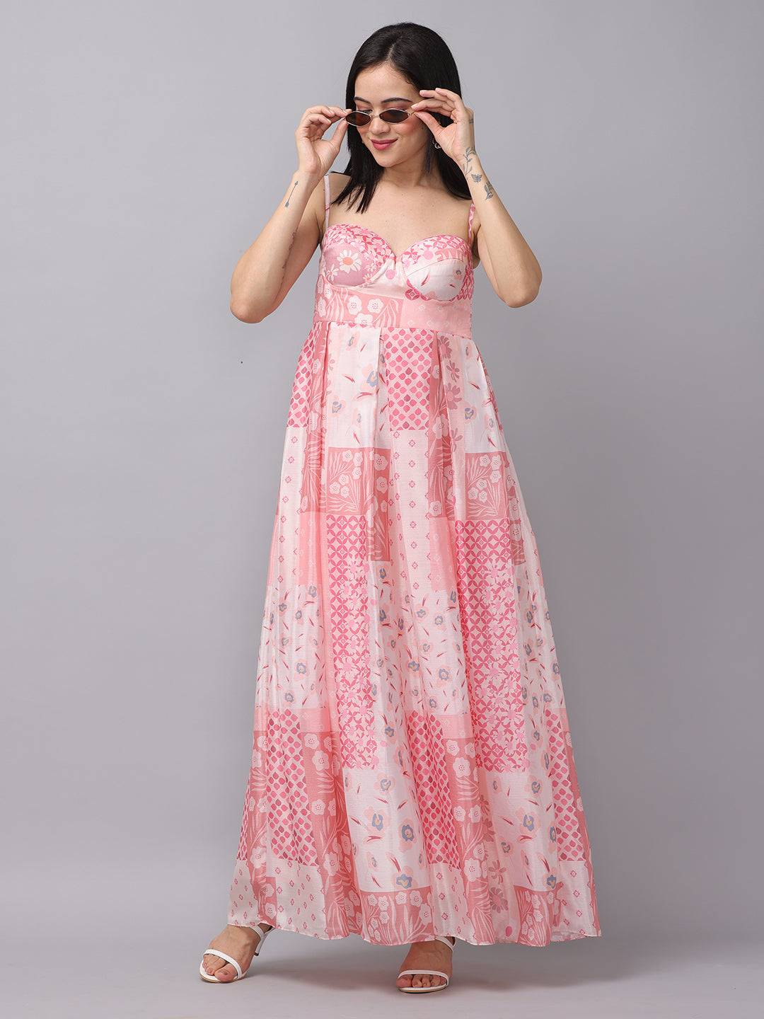 Blush Meadow Corset Dress