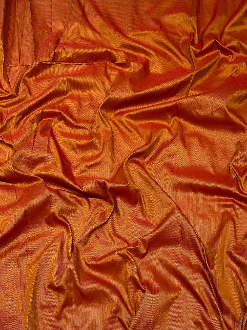 Orange Soft Silk Saree With Postar Weaving Zari Pallu