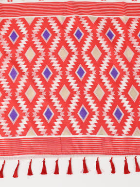 Dhakai Jamdani Cotton Silk Saree