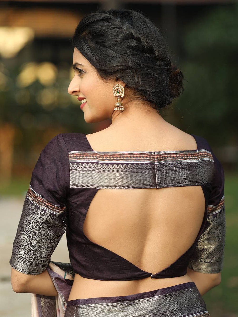 Peach Colour Batik Pen kalamkari Saree With Zari Weaving Pallu - Luxe