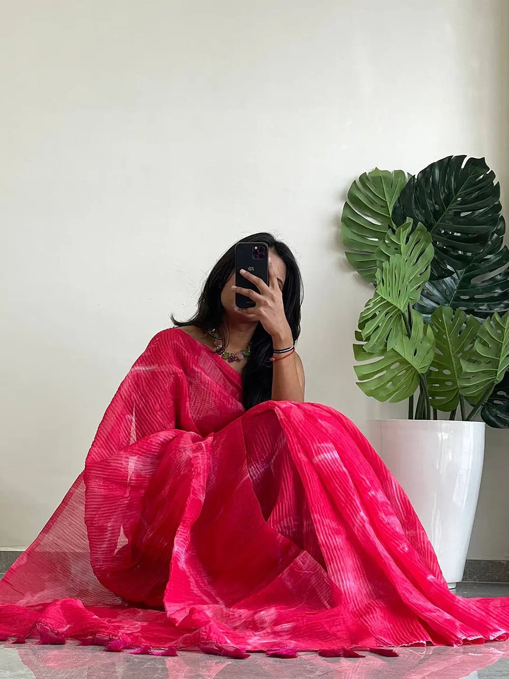Elevate Your Style with Multy Colored Print Bollywood Design Crash Saree