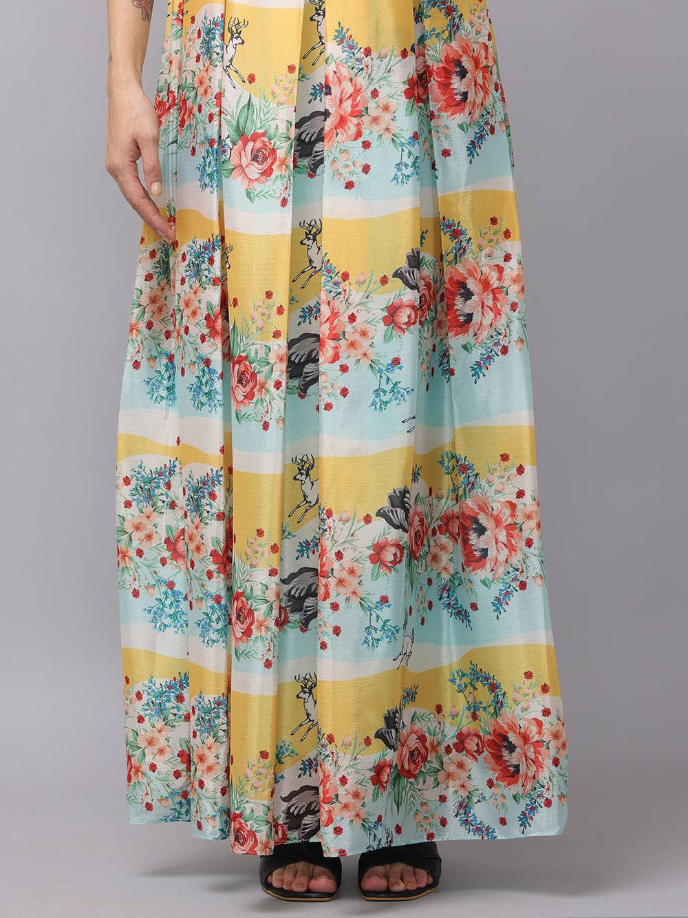 Chiffon Print Sleeveless Dress