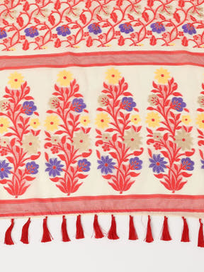  Dhakai Jamdani Cotton Silk Saree