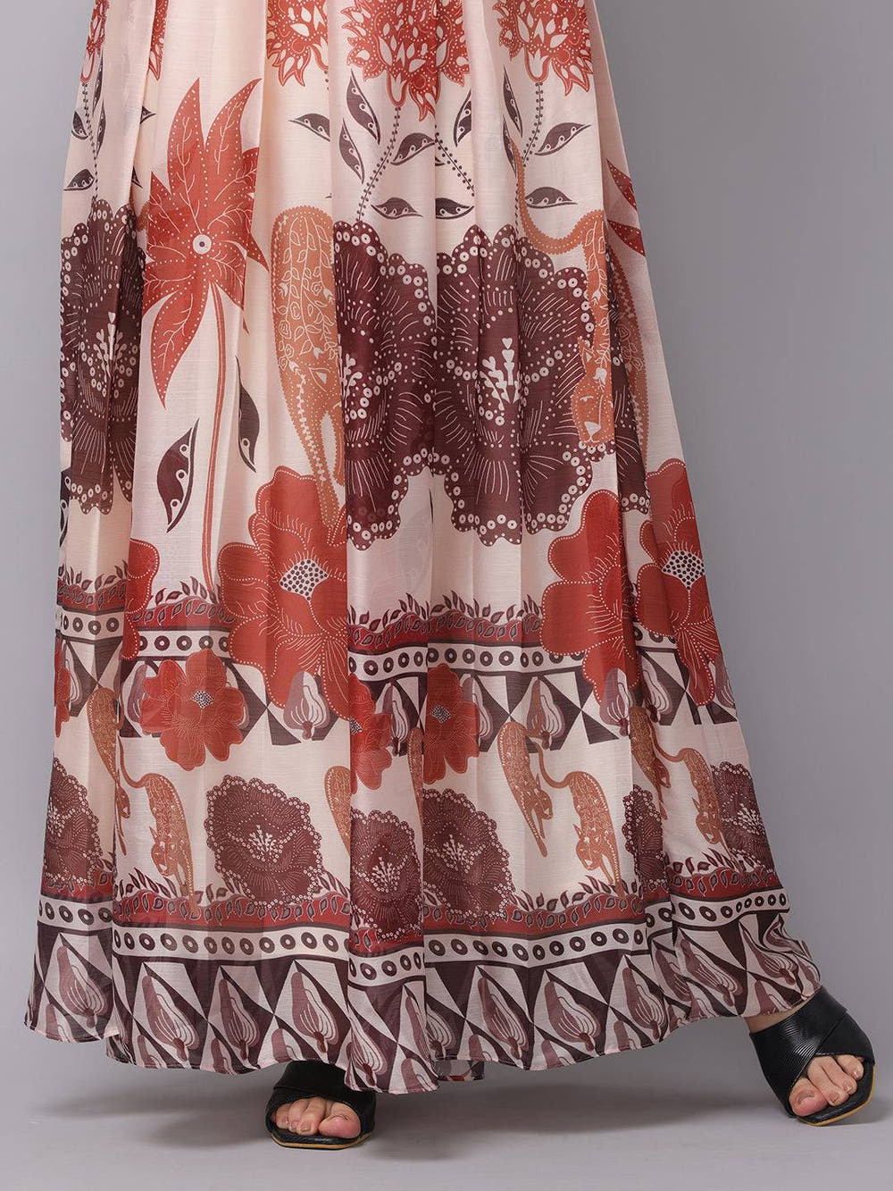 Blush Cream Floral Print Dress