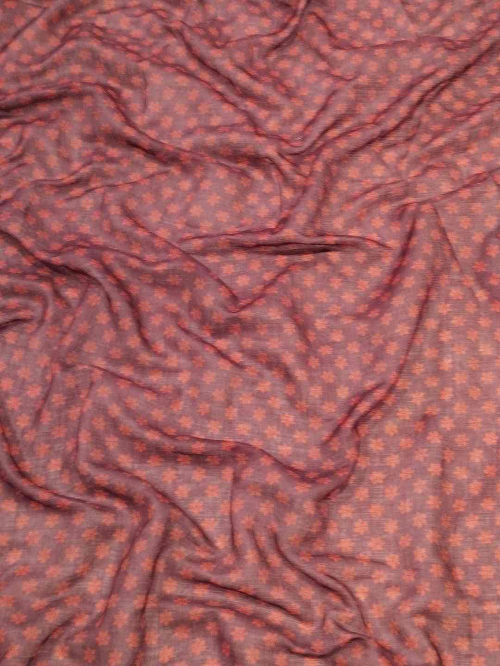 Blue Colour Geometric Print Saree With kalamkari Print Design