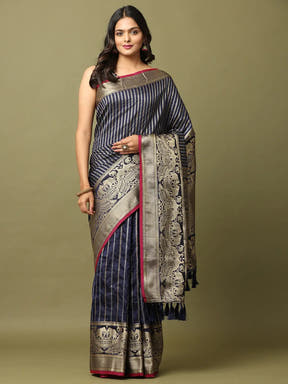 Elegant Soft Silk Zari Kanchi Banarasi Saree